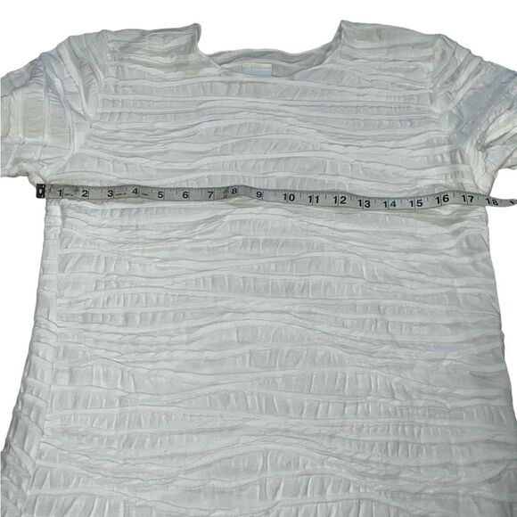 Carol Turner White Fiore Classic Shirttail Tunic Top Women’s Blouse size XSmall - Picture 11 of 12